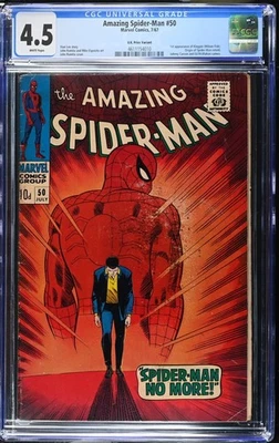 Amazing Spider-Man #50 (U.K. Price Variant) CGC 4.5 - Marvel 1967 - Image 1 of 2