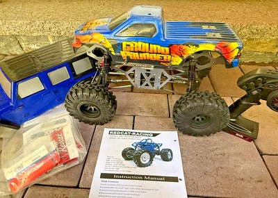 Redcat Racing Ground Pounder Solid Axle Truck many upgrades Axial trans Jeep - Image 1 of 4