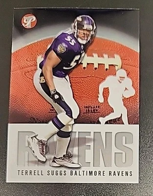 Tarjeta de radiocontrol Topps Pristine Terrell Suggs Rookie 2003 #144 Foto 1 de 2