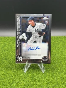 Topps 2025 cromado Will Warren auto radiocontrol #RA-WWA automático New York Yankees  - Imagen 1 de 2