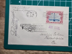 1930 Charlotte NC First Flight Airmail Cover | 5¢ Beacon C11 Cachet to Oregon - Picture 1 of 6