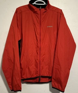 Trek Fahrradjacke Herren XL Full Zip Windbreaker Fleece gefüttert reflektierend rot blk - Bild 1 von 9