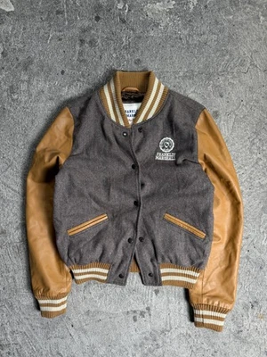 Chaqueta Franklyn & Marshall Universitaria Cuero Real Lana Bombardero Hombre Talla L Foto 1 de 4