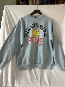 Felpa girocollo vintage Millennium 2000 taglia L, merce sorridente - Foto 1 di 5