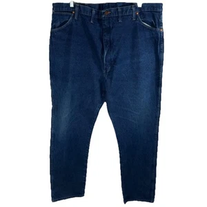 Vintage Wrangler Jeans Men 44 X 34 USA Blue Pants Cowboy Cut Rodeo Tag - Foto 1 di 10