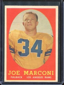 1958 Topps Football # 63 Joe Marconi (NM+) Near Mint Plus - Picture 1 of 2