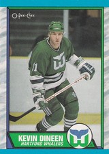1989-90 O-Pee-Chee #20 Kevin Dineen Hartford Whalers