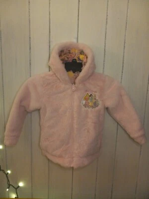 Disney Princess Size 5 Youth Pink Coat With Hood - Image 1 of 4