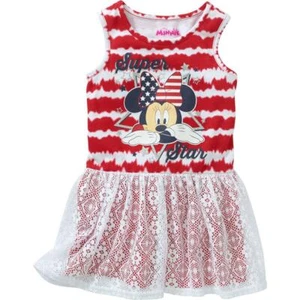 Toddler Girls Minnie Mouse "Super Star" Lace Tutu Dress Size 2T 4th of July NWT - Picture 1 of 1