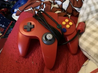 Official Nintendo 64 N64 Red Controller Working - Intec Gaming Stick Replacement - Image 1 of 4