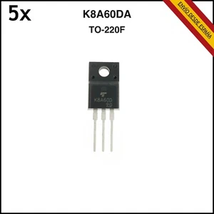 5x TK8A60DA K8A60DA MOSFET TO-220F - Foto 1 di 1