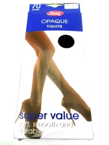 NEW WOMENS LADIES OPAQUE 70 DENIER TIGHTS PANTYHOSE SIZE MEDIUM SCHOOL WORK - Picture 1 of 1