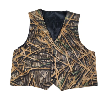 Chaleco Esmoquin Roble Mossy Camuflaje XL Grande Lazo Trasero 5 Botones Foto 1 de 4