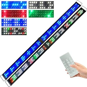 48-72Inch Aquarium Light LED Remote Control Adjustable Hood Lamp Fish Tank Light - Picture 1 of 14