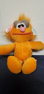 Tyco 8” Zoey Sesame Street Orange Bean Plush Stuffed Animal Toy - Picture 1 of 6