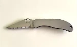 Spyderco C43S Delica II Stainless Knife Integral Clip Hoffritz Seki-Japan 1996 - Picture 1 of 15