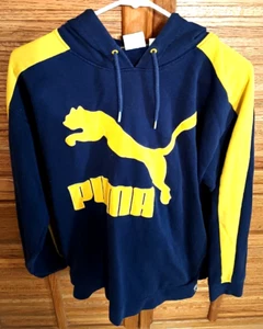 PUMA Para Hombres Pequeña Sudadera con Capucha Pullover Manga Larga Sudadera con Capucha Colores Michigan - Imagen 1 de 4