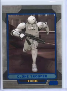 2012 Topps Star Wars Galactic Files 1 clon soldado lámina azul paralelo #176/350 - Imagen 1 de 2