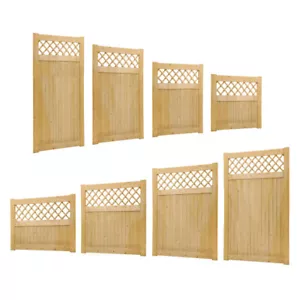 More details for pressure-treated wooden garden gate fence pedestrian side gate free fitting kits