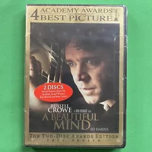 A Beautiful Mind 2002 Ron Howard DVD Russell Crowe 2 Disc Full Screen - Picture 1 of 3