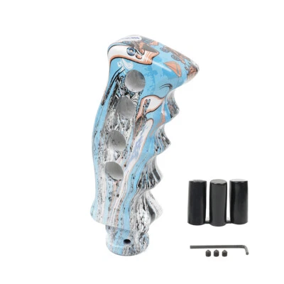 Manija de empuñadura de pistola ranurada Doodle universal palanca de cambios manual Foto 1 de 4