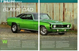 1969 CHEVROLET CAMARO MODIFIED 427/675-HP ~ GREAT 6-PAGE ARTICLE / AD - Imagen 1 de 1