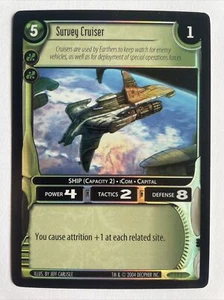 SURVEY CRUISER - 1F5 - Promo FOIL black border - WARS TCG - DECIPHER - Bild 1 von 3