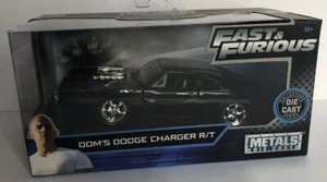 JADA METALS DIE CAST DOM'S DODGE CHARGER R/T BLACK Fast & Furious 1:32 New - Picture 1 of 5