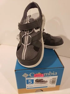 BOYS COLUMBIA TECHSUN WAVE SPORT HIKING SANDALS BIG BOYS SIZE 5 RUGGED COMFY - Picture 1 of 8