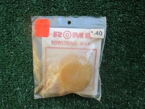Vintage ROM Bogensehnenwachs in Originalverpackung aus 60er K Mart Preisschild drauf - Bild 1 von 6