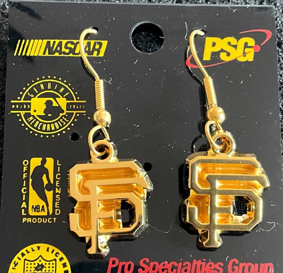 Pendientes Gancho J Logo Primario Gigantes de San Francisco NUEVO Color Dorado Foto 1 de 1