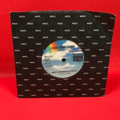 LOUIS ARMSTRONG What A Wonderful World - 1980 UK 7" vinyl single Hello Dolly 45 - Image 1 of 2