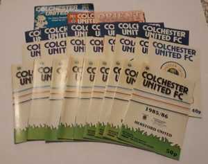 Bundle Of x27 Colchester United Home Football Programmes 1980's Various Games - Picture 1 of 7