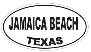 Jamaica Beach Texas Oval Bumper Sticker or Helmet Sticker D3523 Euro Oval - Picture 1 of 1
