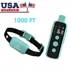 Dog Training Collar, 3 Modes Dog Shock Collar with 1000Ft Remote, Waterproof USA - Picture 1 of 6
