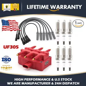 Ignition Coil Bobina & Spark Plug & Wire Set Fits Dodge Grand Caravan 3.3L UF305 - Picture 1 of 9