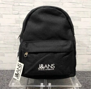 Dolce & Gabbana D&G J&ANS Logo Backpack Bag Women Black Nylon New Genuine - Picture 1 of 8