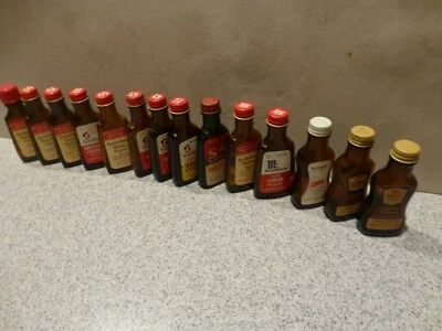  vintage glass bottle Schilling McCormick Frenchs crown colony mint orange A31 - Image 1 of 4