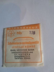 Uhrenglas - Armbanduhr - STERNKREUZ - Nb - Lentille Schalenform - ver. Größen - Bild 1 von 1