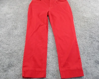 Lauren Ralph Lauren Jeans 8 W30 L26 High Rise Zip Up Red Denim Stretch - Image 1 of 4