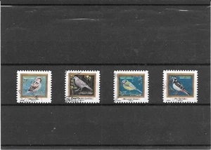 FRANCE 2025. MELODIE D'OISEAUX. LOT DE 4 TIMBRES ADHESIFS CACHETS RONDS - Imagen 1 de 1
