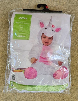 Disfraz de Unicornio 5 PIEZAS Bebé Conjunto Halloween Disfraz Disfraz Juegos con disfraces (0M-6M) Nuevo Foto 1 de 2