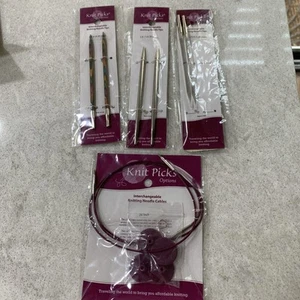 KNIT PICKS Cable Needles, US 6 US 7 US 8 And 24” Circular, Knitting New - Picture 1 of 9