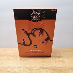 NEU Hyde und Eek! Halloween 100 Lichter lila Mini 20 Fuß 7 1/2 Zoll - Bild 1 von 8