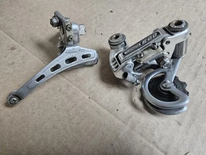 Vintage Shimano 600 RD-6100 and 60 front, 1st gen, 6 speed, Japan, used - Picture 1 of 13