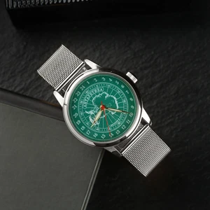 Polar 24Hour Soviet Automatic Watch USSR Vintage Armbanduhr Green Dial - Bild 1 von 7