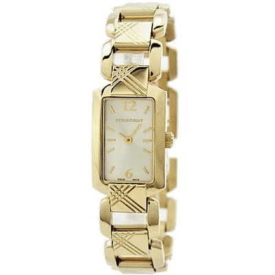 Nuevo reloj para mujer Burberry Heritage BU4213 esfera plateada tono dorado 18 mm Foto 1 de 3