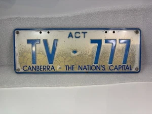 Australian Australia Canberra Nummernschild original gebrauchter Zustand - Bild 1 von 6