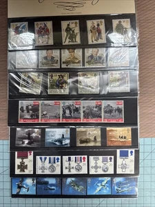 Qty 7 Lot Royal Mail Mint Stamps Collection Mixed Lot Vtg Great Britain Bundle - Picture 1 of 8
