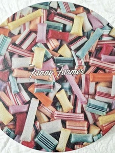 Vintage FANNY FARMER CANDY TIN Advertising Container Round HARD CANDY TIN 8"🍬 - Picture 1 of 9